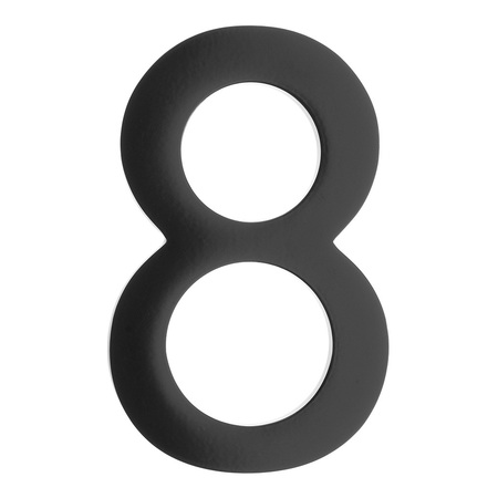 ARCHITECTURAL MAILBOXES Brass 5 inch Floating House Number Black 8 3585B-8